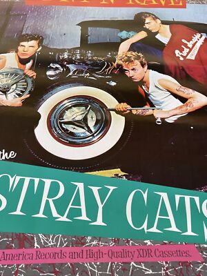1983 Stray Cats Rant N Rave Record Store Promo Poster 24” X 36