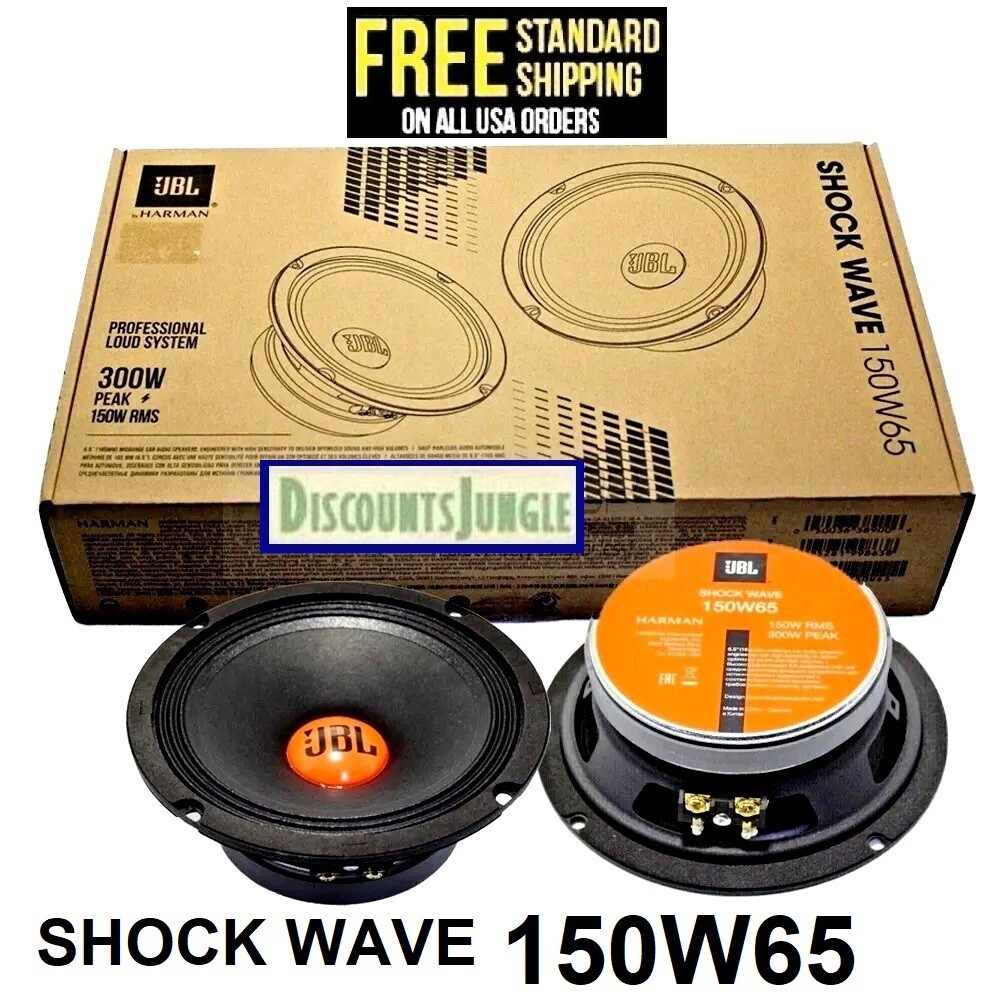 JBL SHOCKWAVE 150W65 Car Audio Midrange (Mid-Bass) Speakers 300  Watts