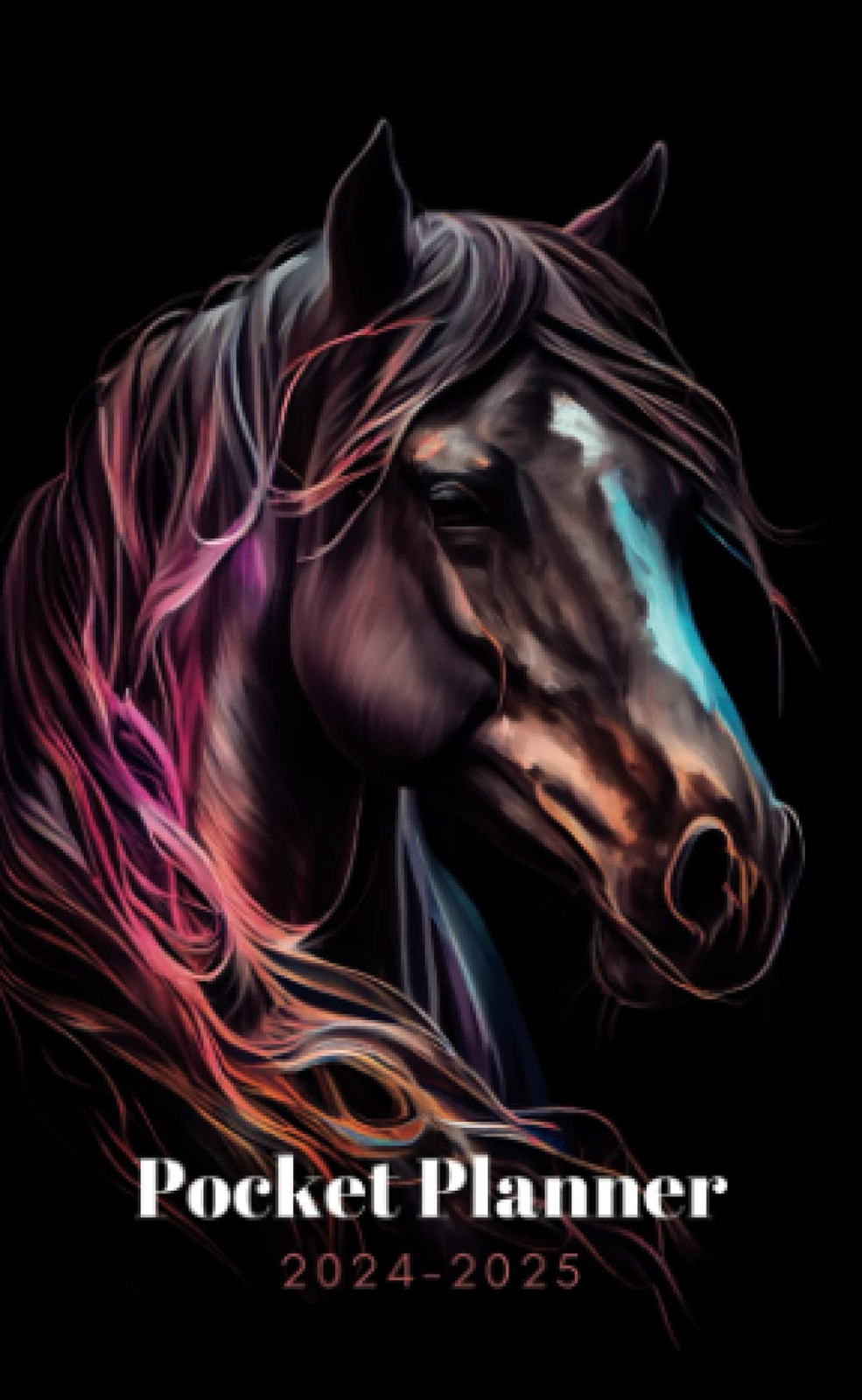 Horse Pocket Planner 2024-2025 Small Size Monthly Weekly Animal Calendar|Orga...