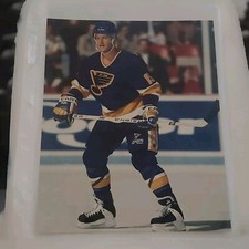 8 x 10 CRAIG JANNEY ST. LOUIS BLUES SPORTS PHOTO NHL NHLPA Printed 🇨🇦 VINTAGE 