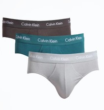 New Mens Calvin Klein Underwear Classic Fit Cotton Stretch Hip Brief 3 Pack M