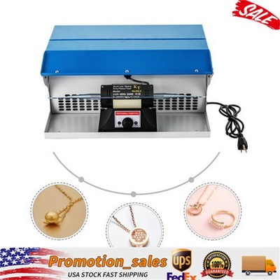 Benchtop Polishing Buffing Machine Jewelry Polisher Dust Collector W/ Light 500W