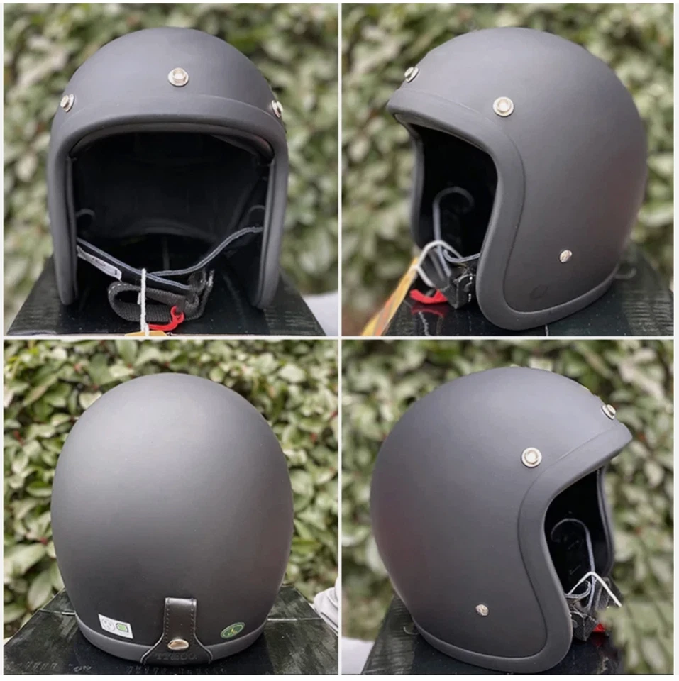 Casco Jet vintage Old Stile Harley OMOLOGATO ECE - Immagine 2 di 4