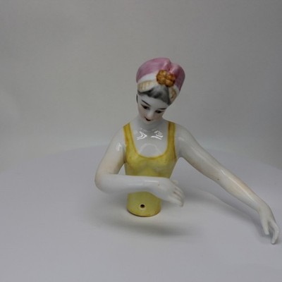 Half doll Figurine Mata Hari Sexy Half Doll Pincushion Arms Away French Style Ar