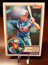 1983 Topps - Terry Francona #267 In-Person Autograph