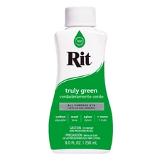 Rit DYE Liquid 8 Fl Oz Truly Green Fabric Dye Vibrant Fade Resistant Color