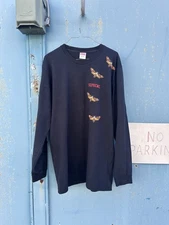 Supreme Long Sleeve Moth Silence of the Lambs FW15 size Large Black Only One 