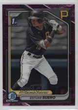 2024 Bowman Chrome Prospects Fuchsia Lunar Refractor /199 Estuar Suero 0md