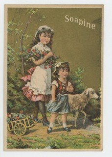 Mr Fancy Cancel Soapine Kendall Mfg Co Providence RI Vintage Ad Card #1776