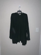 Forest dark green oversized cardigan sweater american eagle medium #3916