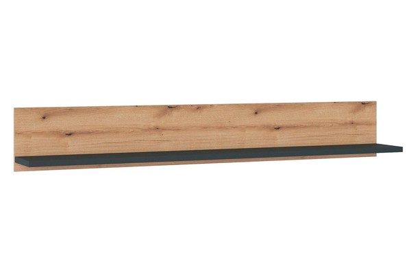 Wandboard Wandregal Regalbrett Coast Evoke Eiche Grau B 160 Cm-image