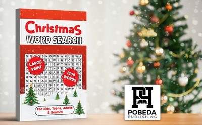 Christmas Word Search for Adults: 75 Cozy Winter Relaxing Holiday-Themed Puzzles