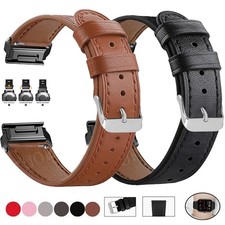 Leder Armband Für Garmin Fenix 8 51mm E 7X 6X Pro 5X Plus Enduro 3 Quickfit Band