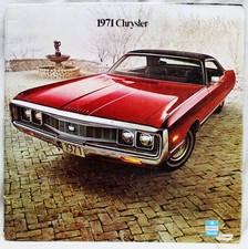 1971 Chrysler Plymouth Automobile Passenger Cars All Models Sales Brochure