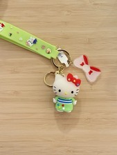 Hello Kitty  Family Kitty White Costume Series Keychain W/ 2D Charm  Wristlet