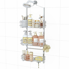 Shower Caddy Hanging Organizer - 3-Tier Rustproof Shower Organizer over Showerhe