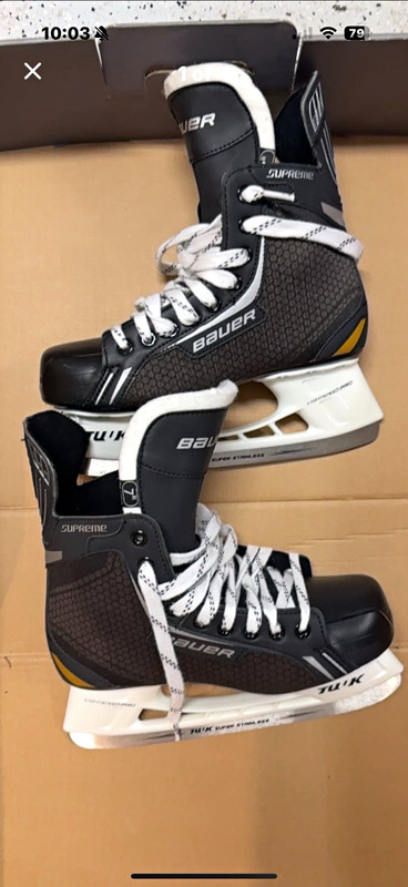 Bauer Supreme One.4 Men's Ice Hockey Skates – Black, Size 7R (Men's 8.5) used 2x