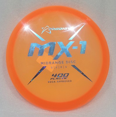 Prodigy Discs MX-1 Midrange Disc Golf Disc Orange 400 Plastic 174-176G NEW