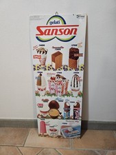 Insegna Targa Cartello Gelati Sanson Vintage 