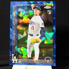 2025 Topps Chrome Sapphire Roki Sasaki Color Match Rookie RC #217 Dodgers