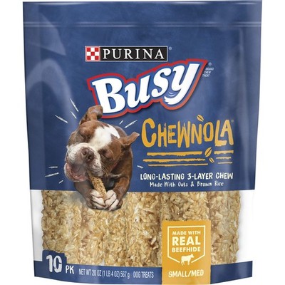 Purina Busy Rawhide Small/Medium Breed Dog Bones, 1 Count (Pack of 1)