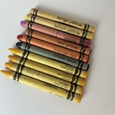 Lot of 10 Crayola Crayons Retired Discontinued Colors