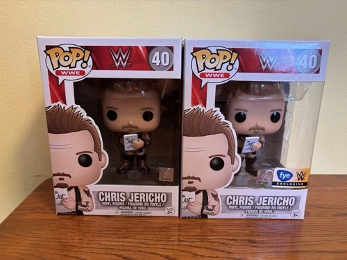 Funko Pop! Vinyl: WWE Chris Jericho #40 Regular And Fye Exclusive Lot Of 2