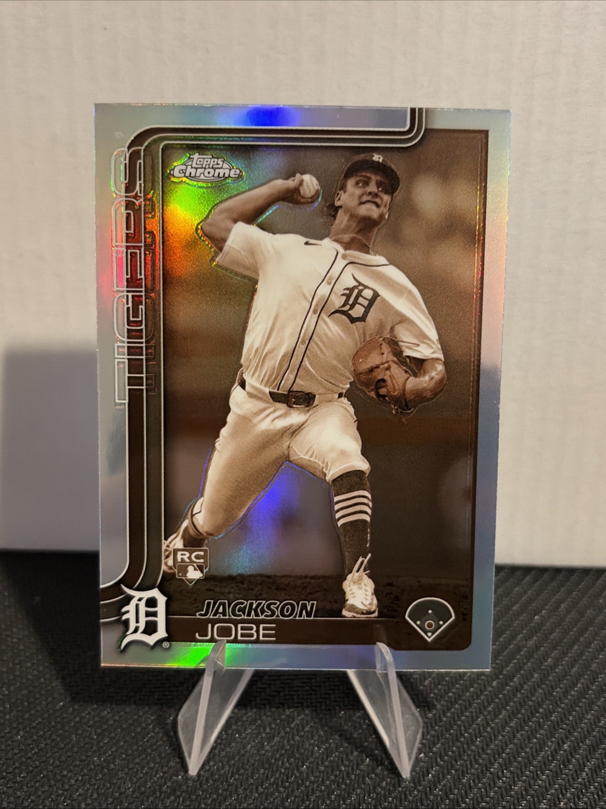 2025 Topps Chrome - Jackson Jobe #249 Sepia Refractor (RC)