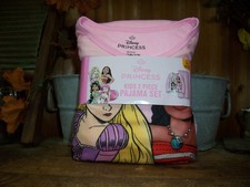 DISNEY PRINCESS GIRLS 2 PIECE LONG SLEEVE PAJAMA SET SIZE LG 10-12 PINK SLEEP