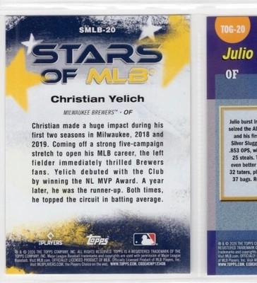 2026 Topps Stars Of MLB - Christian Yelich #SMLB-20 | eBay