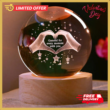 Valentine  s Day Crystal Heart LED Light Gift Romantic Love Keepsake for Her