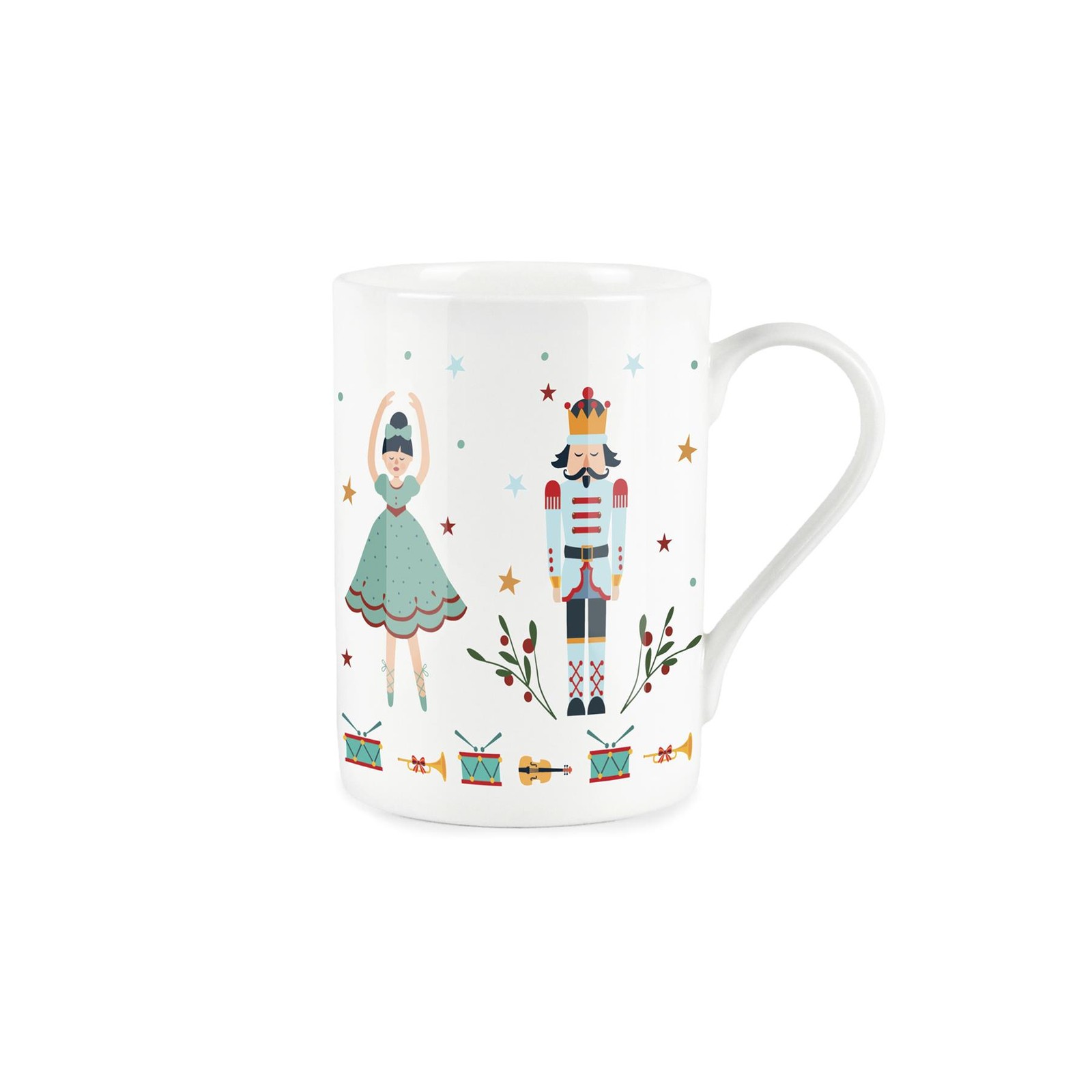 Bone China Nutcracker Soldier Christmas Mug - Tea/Coffee/ - Perfect Present