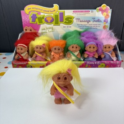 Vintage Good Luck Message Troll Brand New - 2005 (Happy Birthday)