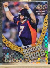 JOHN ELWAY 2024 Topps Chrome #SS-16 SUNDAY SWAG INSERT X-FRACTOR PARALLEL 