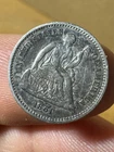 1861 Liberty Seated Silver Half Dime in XF Details condition scratches