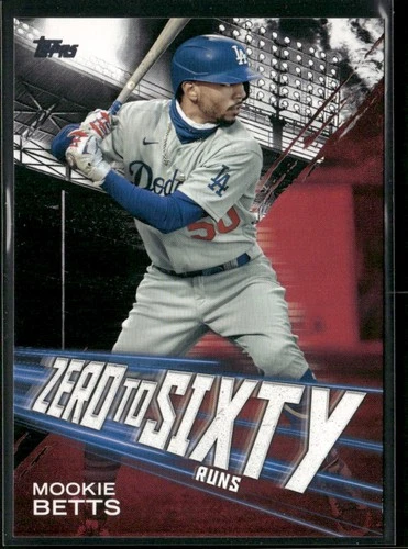2021 Topps #ZTS-4 Mookie Betts Zero to Sixty Black #/299