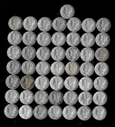 Mercury Dime Roll (50 Coins) 90% Silver (1923-45)  Lot C82