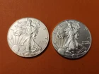 2017 American Silver Eagle 1 oz Coins,  2 Count (J2)