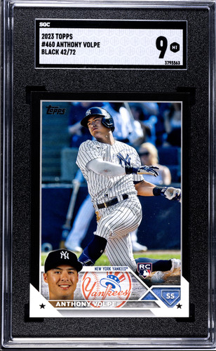 Anthony Volpe [Black] #460 2023 Topps card