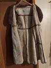 Woman’s long Brown Leather, Suede Coat with Fur collar by Juan Sebastian. — photo 9