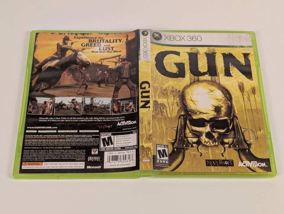 Gun (Microsoft Xbox 360, 2005)➡️CIB Complete - Tested - Excellent 📀! - Image 4 of 4