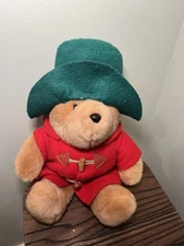 Paddington Bear Plush Sears Holiday Christmas Holiday 17" Vintage Retired Teddy