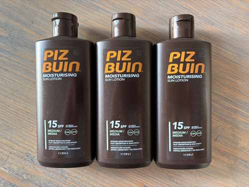 Piz Buin Moisturising Sun Lotion SPF 15 200ml x 3