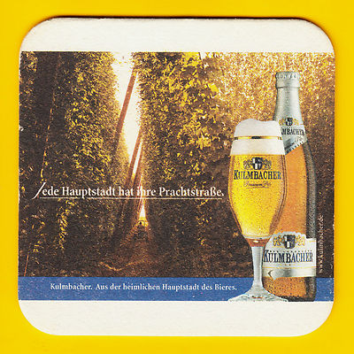 GERMANY KULMBACHER MONCHSHOF Beer Coaster Mat Kulmbach