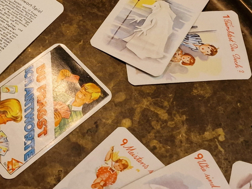 Vintage Kartenspiel für Kinder - Du fragst ich antworte - Picture 5 of 8
