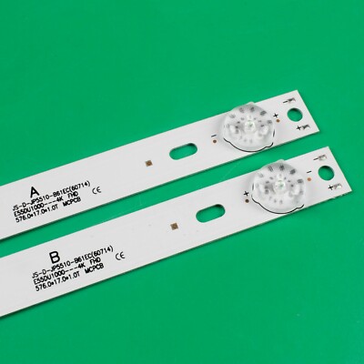 Kit/9pcs TV LED Strips for JS-D-JP5510-A61EC JS-D-JP5510-B61EC