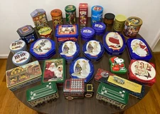 U Pick 1 Tin Hersheys Snickers M&Ms Ritz Lipton's Reese's Planters Whitmans Oreo