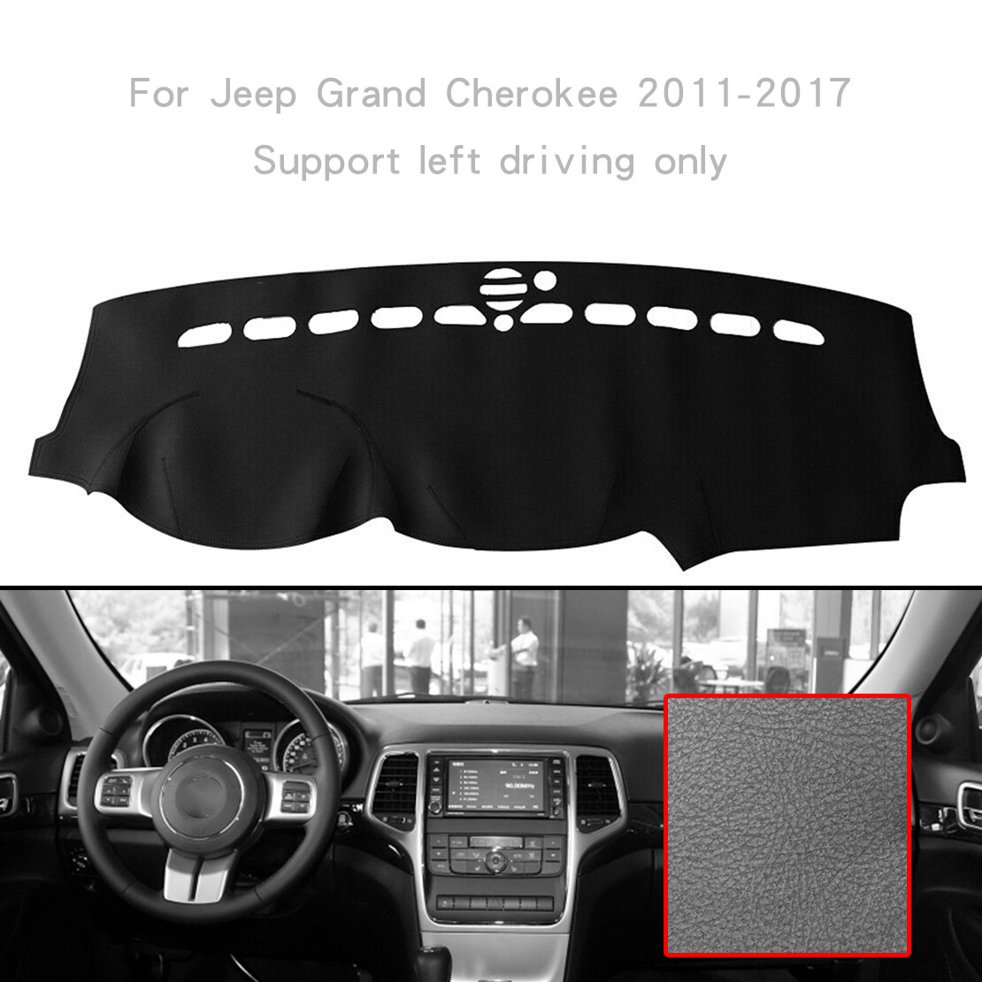For Jeep Grand Cherokee 20112017 Car Dashmat Dash Mat Dashboard Cover