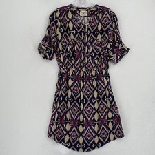 Anthropologie Holding Horses Shirt Dress Size 4 Multicolor Aztec Southwestern