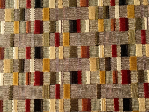 Kravet Couture 27462 630 Patchwork Designer Fabric Remnant 24x24"
